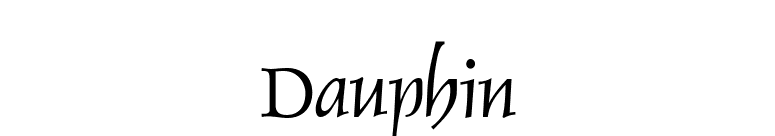Dauphin font preview