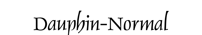 Dauphin-Normal font preview
