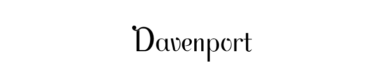 Davenport font preview