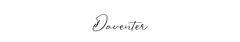 Daventer font preview