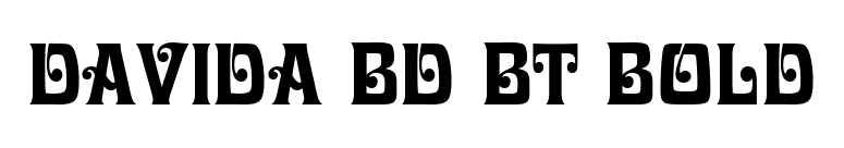 Davida Bd BT Bold font preview