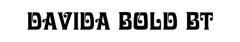 Davida Bold BT font preview