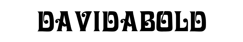 DavidaBold font preview