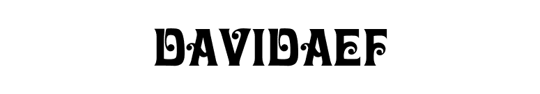 DavidaEF font preview