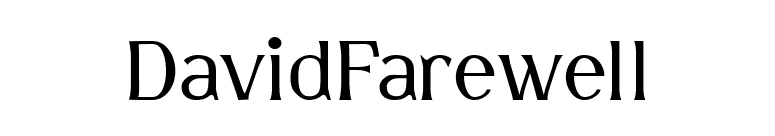 DavidFarewell font preview