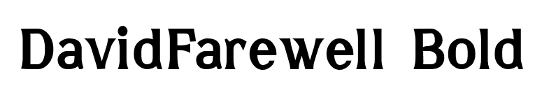 DavidFarewell Bold font preview