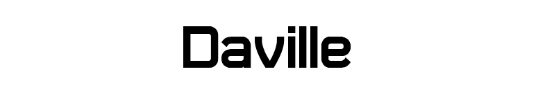 Daville font preview