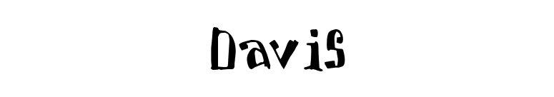 Davis font preview