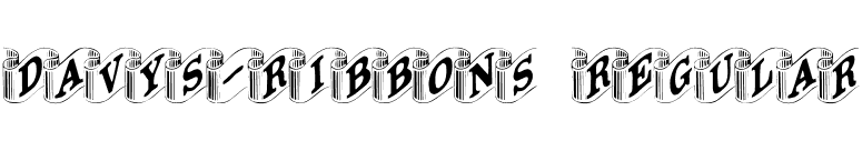 Davys-Ribbons Regular font preview
