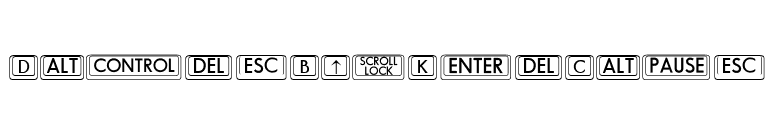 DavysBigKeyCaps font preview