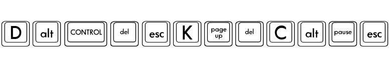DavysKeyCaps font preview