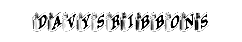 DavysRibbons font preview