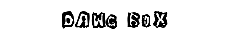 Dawg Box font preview