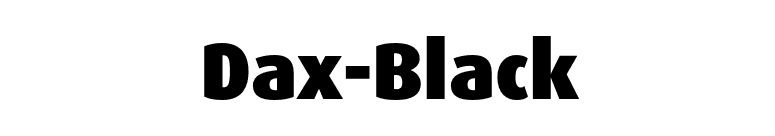 Dax-Black font preview