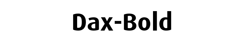Dax-Bold font preview