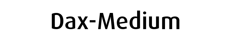 Dax-Medium font preview