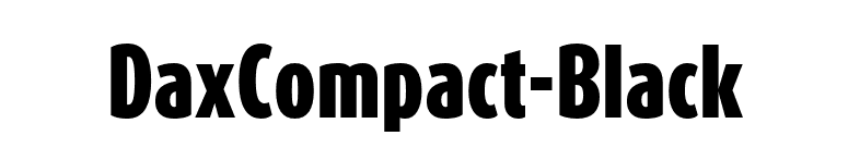 DaxCompact-Black font preview
