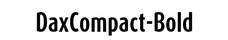 DaxCompact-Bold font preview