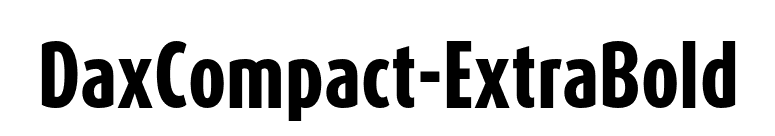 DaxCompact-ExtraBold font preview