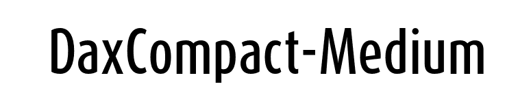 DaxCompact-Medium font preview