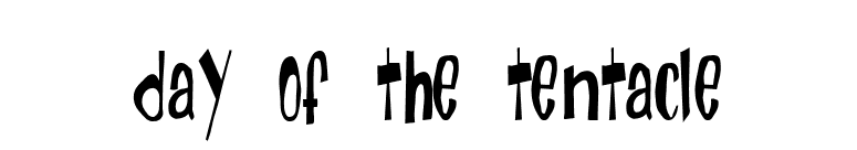 Day Of The Tentacle font preview