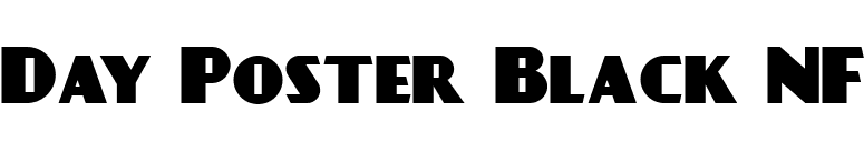 Day Poster Black NF font preview