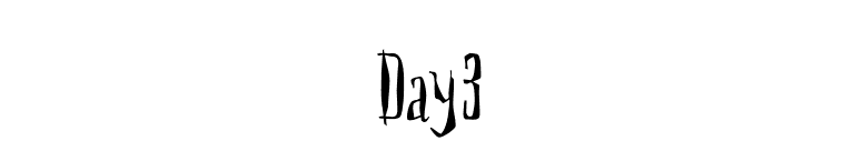 Day3 font preview
