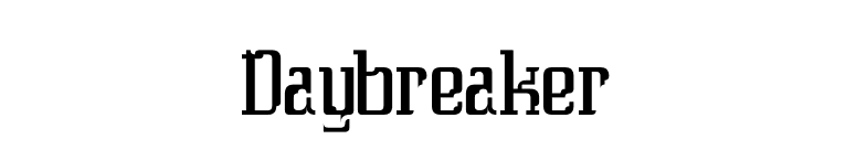 Daybreaker font preview