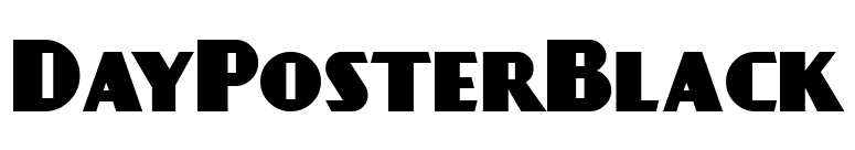 DayPosterBlack font preview