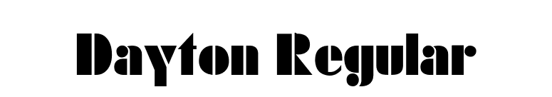Dayton Regular font preview