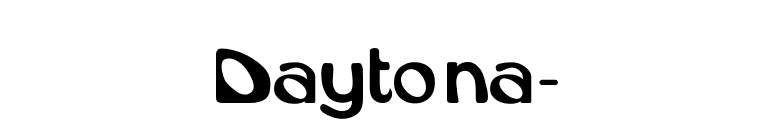 Daytona- font preview