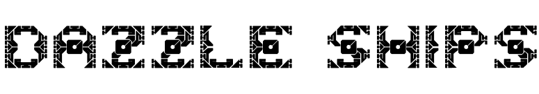 Dazzle Ships font preview