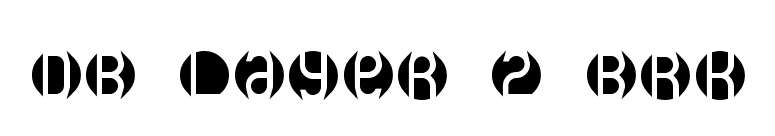 DB Layer 2 BRK font preview