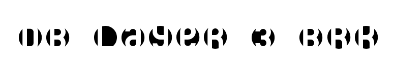 DB Layer 3 BRK font preview