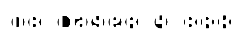 DB Layer 4 BRK font preview