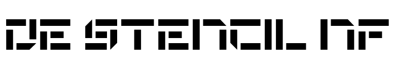 De Stencil NF font preview