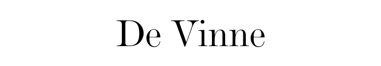 De Vinne font preview