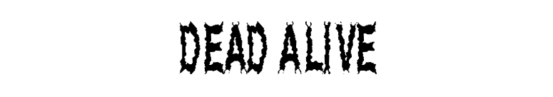 Dead Alive font preview