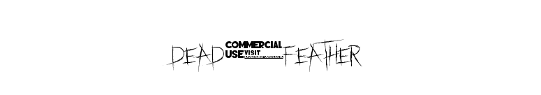 dead feather font preview