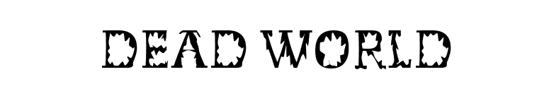 Dead World font preview