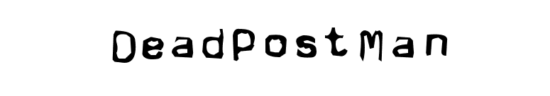 DeadPostMan font preview
