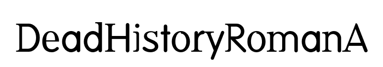 DeadHistoryRomanA font preview