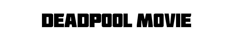 Deadpool Movie font preview