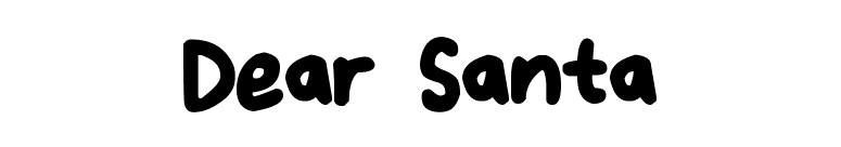 Dear Santa
 font preview