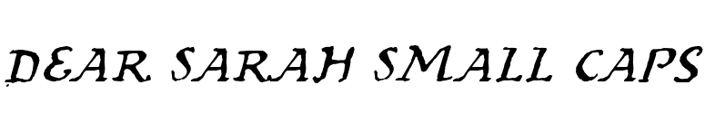 Dear Sarah Small Caps font preview