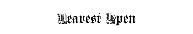 Dearest Open font preview