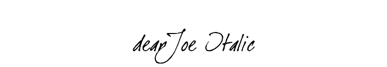 dearJoe Italic font preview