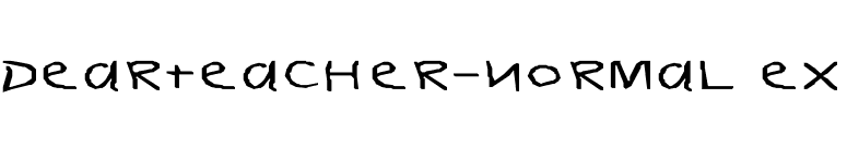 DearTeacher-Normal Ex font preview
