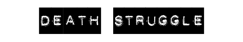 DEATH STRUGGLE font preview