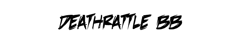 DeathRattle BB font preview